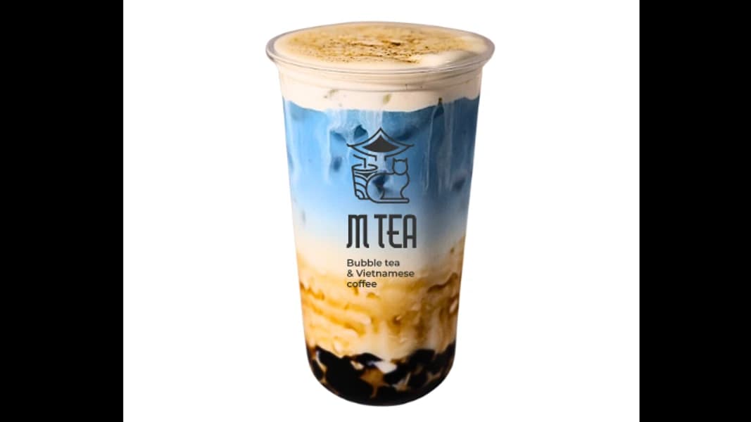 Fresh Milk Butterfly Pea Boba