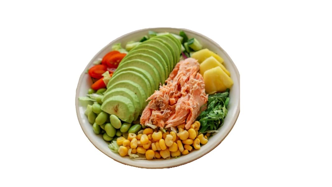 7) Smoke salmon and Tiger Prawn