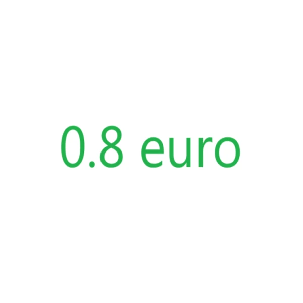 Add 0.8 Euro